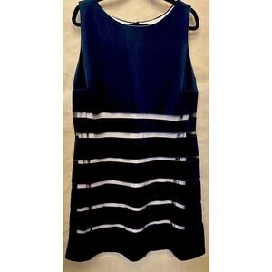 MM Perfect Body Con LBD w/ Mesh Inserts and Nude Lining 16/18 NWOT